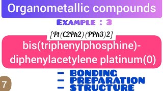 bistriphenylphosphine diphenylacetylene platinum0  Preparation bonding and structure [upl. by Siward]