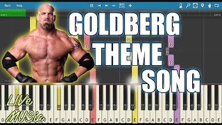 Goldberg  Wwe  Theme  Cover  Instrumental  Midi  Tutorial  Live Music [upl. by Neivad]