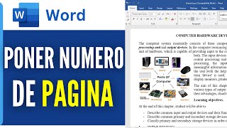 Como Poner Numero De Pagina En Word 2024 [upl. by Oirtemed]