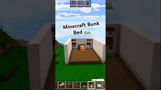 Minecraft Bunk Bed 🛌  Bunk Bed room  minecraft shorts [upl. by Ivie]