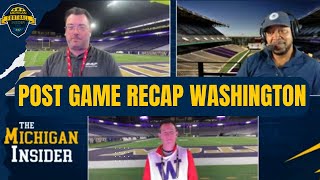 TMI Recap Michigan loses to Washington 2717 Wolverines doomed by too many mistakes [upl. by Tena]