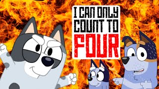 I Can Only Count to FOUR  Muffin Heeler Bluey AI Cover [upl. by Amol912]