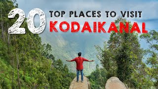 Top 20 Places in Kodaikanal  Kodaikanal Tourist Places  Places to visit Kodaikanal  Kodaiknal [upl. by Eceirahs355]