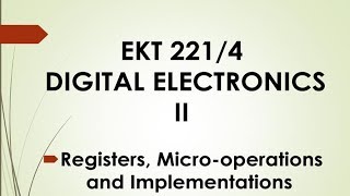 Registers Microoperations and Implementations [upl. by Malena]