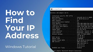 How to Find Your IP Address in Windows 10 [upl. by Africa]