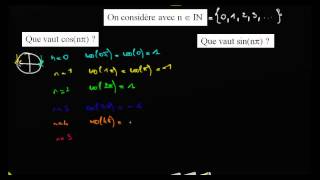 valeur de cos n pi avec n appartenant à IN [upl. by Stoecker]