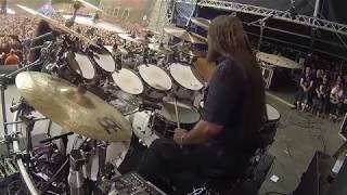 HATEInto Burning GehennaPavulonLive at Brutal Assault 2018 Drum Cam [upl. by Alinna]