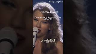 Taylor Lyrics I misheard taylorswift [upl. by Gabor]