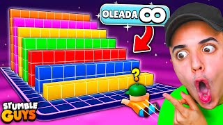 OLEADAS INFINITAS en BLOCK DASH 🤯 Stumble Guys [upl. by Havens182]