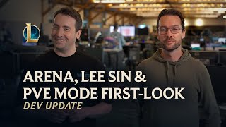 Arena Lee Sin amp PvE Mode FirstLook  Dev Update  League of Legends [upl. by Nehtanhoj]