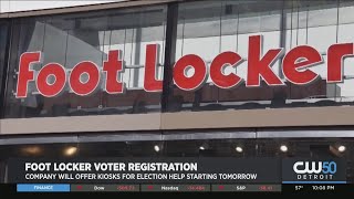 Foot Locker Stores To Become Voter Registration Sites Starting Tuesday [upl. by Naira]