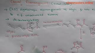 Carrolls rearrangement chemmastersonline [upl. by Hiroshi]