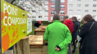 Un composteur collectif au quartier Bastille à Sarreguemines [upl. by Koo552]