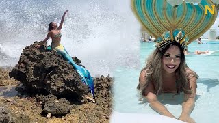 Real Life Mermaid Gives Children Magical Experience 👏🥰 [upl. by Htes]