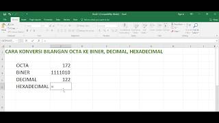 CARA KONVERSI BILANGAN OCTA KE BINER DECIMAL HEXADECIMAL [upl. by Joy816]