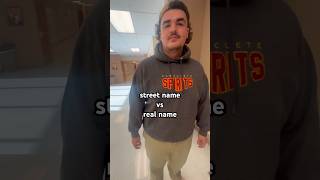 STREET NAME VS REAL NAME😂💀 shortsviral funnyshorts shortsfunny shortvideos memes [upl. by Aleusnoc]