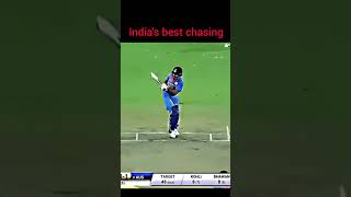 Best chasing for India 🔥🔥cricketlover cricketshorts cricket [upl. by Kristy18]