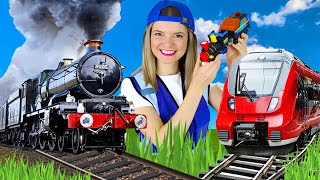 Trains for Kids  Steam Train Electric Train and Toy Train  Speedie DiDi Trains for Toddlers [upl. by Eimirej]