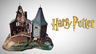 Hagrids Hut Miniature  part 2 of 2  112 scale  Harry Potter miniature [upl. by Leimad]