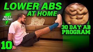 Lower Abs Workout At Home  30 Days to Six Pack Abs for Beginner to Advanced Day 10 [upl. by Judye]