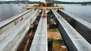 AO VIVO CONCRETAGEM DE MAIS UMA VIGA PONTE DO RIO ARAGUAIA BR153 PATO 09042024 [upl. by Auburn382]