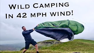 Wild Camping in the Lake District with HEAVY WINDS With English Woodsman [upl. by Nednerb]