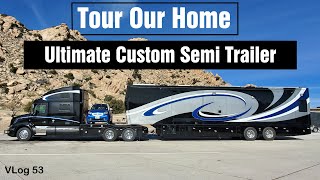 EXTREME SPACECRAFT 46FT CUSTOM SEMI TRAILER TOUR😍  😯INSIDE is unbelievable RV Lifestyle HDT RV [upl. by Fayth]