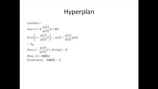 Espaces vectoriels partie 35  Formes linéaires et hyperplans [upl. by Elleirad97]