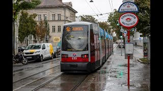 Wien Linie 62  Umleitung wegen des Hochwassers [upl. by Lan]