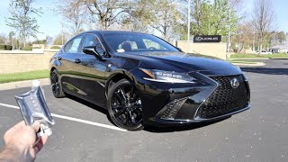 2022 Lexus ES 350 F Sport Start Up Test Drive Walkaround POV and Review [upl. by Lind]