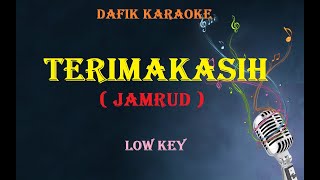 Terima Kasih Karaoke Jamrud Nada rendah cowok Low key [upl. by Bondy]