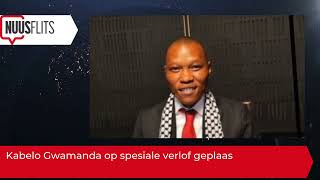 Kabelo Gwamanda op spesiale verlof geplaas [upl. by Chace]