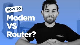 HelloTech What Is the Difference Between a Modem and a Router [upl. by Hatnamas561]