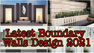 50 most beautiful modern boundary wall design  boundary wall design for house  2021 new version [upl. by Quartana288]