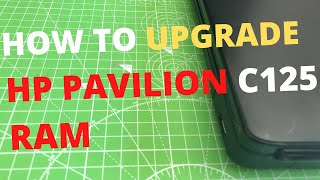 HP Pavilion C125 Laptop RAM LOCATION  Replace amp Upgrade [upl. by Yerxa]