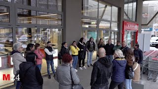 Eurospar Varese la protesta dei lavoratori [upl. by Garvey]