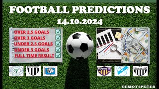 Football Predictions Today 14102024Today Match PredictionFootball Betting TipsSoccer Betting [upl. by Reynard]