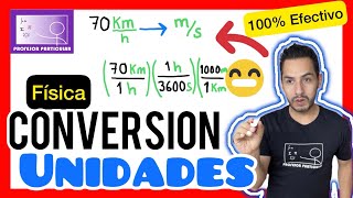 ✅CONVERSIÓN de UNIDADES Físicas 𝙈𝙚𝙟𝙤𝙧 𝙈é𝙩𝙤𝙙𝙤 😎​🫵​💯​ FÍSICA [upl. by Yras]