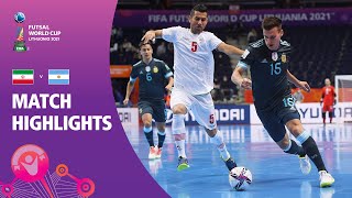 IR Iran v Argentina  FIFA Futsal World Cup 2021  Match Highlights [upl. by Newman]