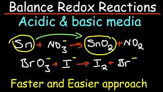 How to Balance Redox Chemical Equations Using the Half Reaction Method [upl. by Roslyn]