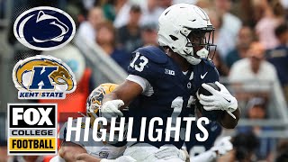 Kent State Golden Flashes vs No 10 Penn State Nittany Lions Highlights  FOX College Football [upl. by Fin]