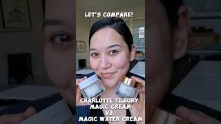 Charlotte Tilbury Magic Cream vs Magic Water Cream [upl. by Amlev]