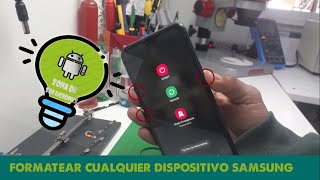 COMO FORMATEAR CUALQUIER DISPOSITIVO SAMSUNG [upl. by Woodward]