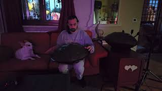 Playing HANDPAN in the Night  the Most Magical Experience [upl. by Anilra]