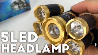 THIS 5 LED HEADLAMP IS CRAZY [upl. by Ennaid]