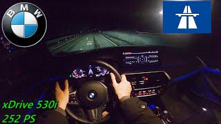 2022 BMW 530i xDRIVE 252 PS NIGHT POV DRIVE WÜRZBURG 60 FPS [upl. by Caneghem869]