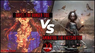 GRIST THE HUNGER TIDE VS AMINATOU THE FATESHIFTER  DUEL COMMANDER 500 [upl. by Oderfliw]