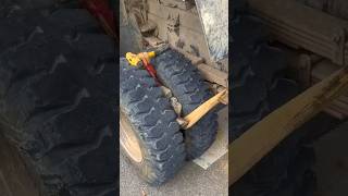 Truck life Stone removing from tyre trucks atrangicarkur trucklife ytshort shorts diwali [upl. by Terle]