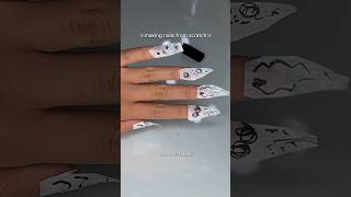 Easy how to make nails from scratch👁️👄👁️asmr prep nails nailinspo pressonnails beautytips [upl. by Learrsi]