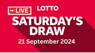 The National Lottery Lotto Draw Live Results from Saturday 21 September 2024  lotto live [upl. by Mozza893]